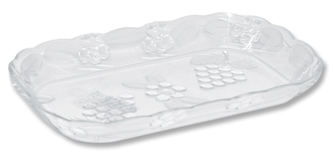 podnos 19x12cm (miska) KRYSTAL, brus, plast