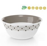 mísa d29cm TOSCA, v.13cm, bílo-béž. plast