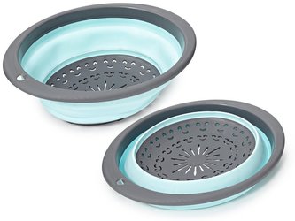 cedník d23cm oválný, skládací, plast