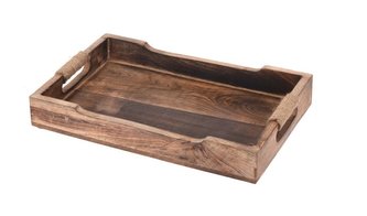 podnos 30x20x4,5cm, S, dekorační, mango dřevo