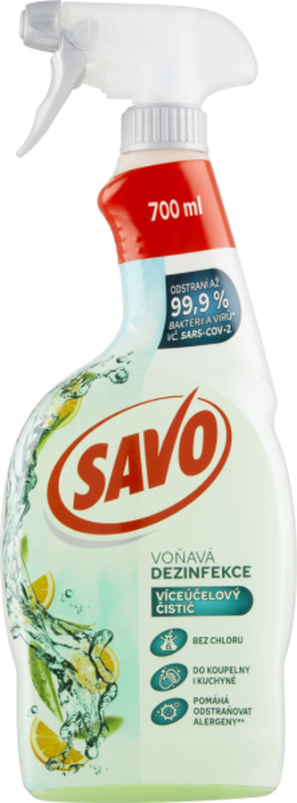 Savo Dezinfekce víceúčelový čistič bez chloru 700 ml