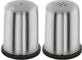 slánka+pepř. 2-dílná 5,5x4cm, nerez+plast