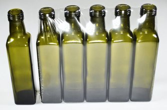 láhev 0,25l MARASCA- 5ks-oliva, šroubení SOUDEK,sklo