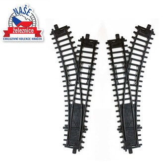 Naše železnice - výhybka 2 ks