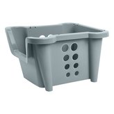 regál 1ks stohov. KRITA M, 37x28x22cm ŠEDÝ, plast