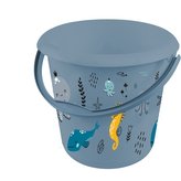 vědro 10l s výlev., sever.modrá+SEA LIFE, d30x28cm, plast