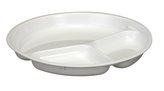 talíř d24,5cm dělený do MV trouby, plast
