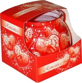 svíčka vonná  80g, ROMANTIKA-Srdce ve skle, DB, sklo