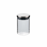 dóza 0,50l, d8,5x12cm AIRTIGHT, sklo+těsn.kov.víčko