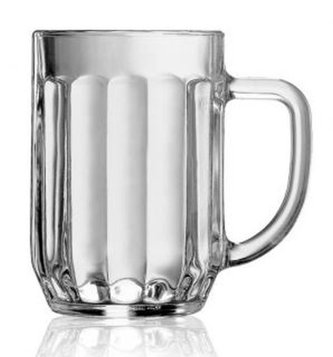 sklen. 500ml, 1ks, PRAHA, ucho, cejch, pivo