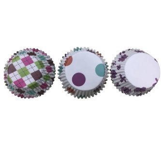 košíček d50x30mm, 60ks, bar.papír MUFFINY