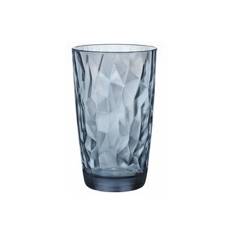 sklen. 470ml, 1ks, DIAMOND modrá, Bormiolli