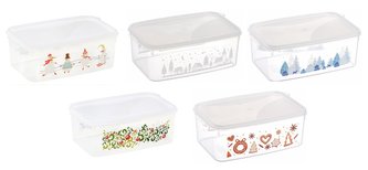 box  2,50l vánoční, 4motivy, 23x15x9cm, plast