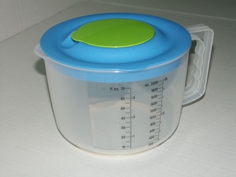 mísa 2,0l šlehací s výlevkou, odměr.+víko, plast