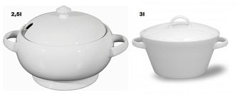 mísa 3,0l /2,5/polévková kulatá, porcelán