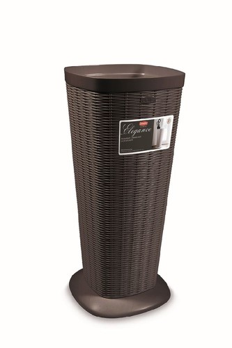 stojan na dešt.,tm.hnědý,57x25,5x25,5cm, im.ratan, ELEG.