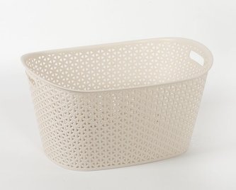 koš na čisté prád.RATAN 51x33x26cm,plast