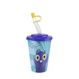 kelímek 0,65l+víčko, PŘÍŠERKA, brčko, plast