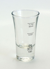 sklen.  20/40ml, 1ks, SENIOR cejch. panák (min.obj.6ks)