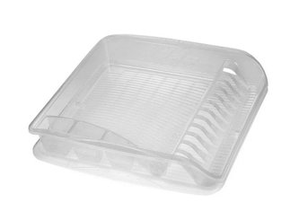 odkapávač 39,5x39,5x8cm,transp.,na nádobí,plast