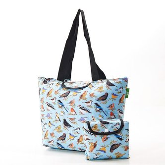 termotaška velká ptáčci - modrá, 29x44x17cm, Anglie