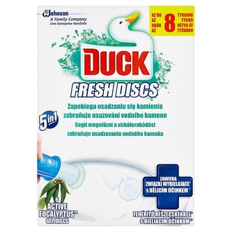 Duck Fresh Discs 5v1 WC čistič Active s vůní eucalyptu 36 ml