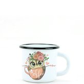 hrnek d 7cm HL 0,25l SOVA COFFE, smalt, II. jakost