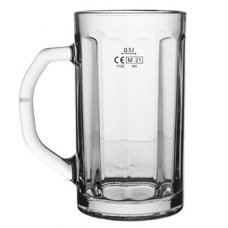 sklen. 500ml, 1ks, NICOL, cejch, ucho, pivo (min.obj.6ks)