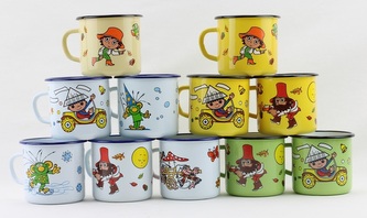 hrnek d 8cm VEČERNÍČKY 0,37l, dětský, smalt