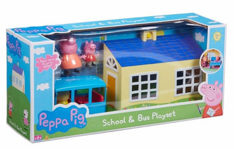 PEPPA PIG - škola a školní autobus hrací set