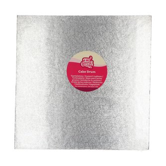 Podložka čtverec stříbrná FunCakes 30,5