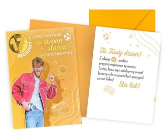 Karnet Urodziny 17 chłopak