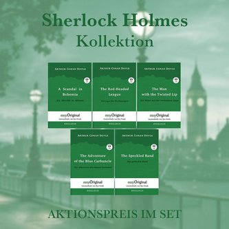 Sherlock Holmes Kollektion - Lesemethode von Ilya Frank - Zweisprachige Ausgabe Englisch-Deutsch (mit kostenlosem Audio-Download