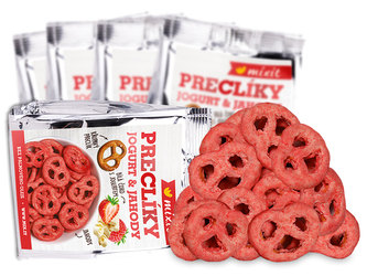 Mixit Preclíky do kapsy - Jogurtová čokoláda s jahodami 5 x 70 g