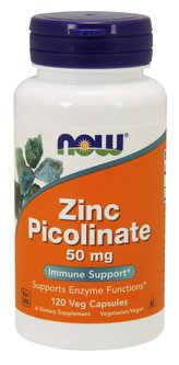 Zinek Pikolinát 50 mg - Now Foods - 60 kaps.