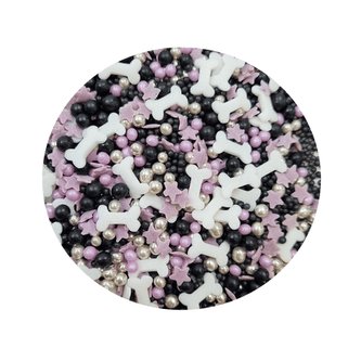 Cukrové zdobení fialové kosti 60g - Dekor Pol