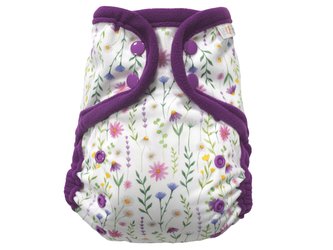 Svrchní kalhotky (M) - Fialové kopretiny PAT