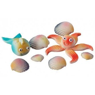 Cukrová dekorace mořský svět 8ks - Dekor Pol