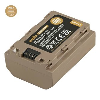 Baterie Jupio NP-FZ100 *ULTRA C* 2400mAh s USB-C vstupem pro nabíjení Baterie Jupio NP-FZ100 *ULTRA C* 2400mAh s USB-C vstupem pro nabíjení