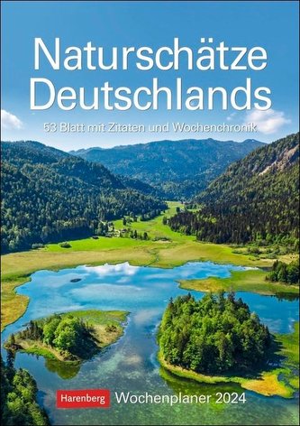 Naturschätze Deutschlands Wochenplaner 2024