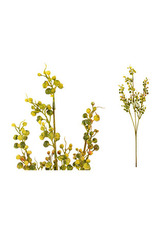 Květina umělá plastová. Barva oranžová