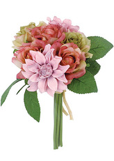 Růže, puget, barva zeleno-růžová. Květina umělá.