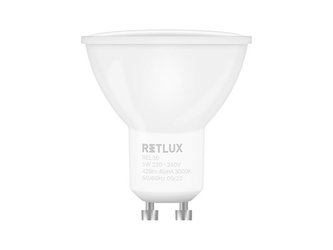Žárovka LED GU10 5W bílá teplá RETLUX REL 36 2ks