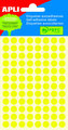 Samolepicí etikety O 8 mm - žluté