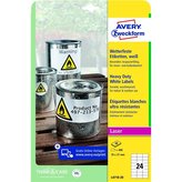 Vel.od.PE etik. Avery Zweckform-bílé,70x37mm,480ks