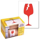 Etikety na zásilky KŘEHKÉ 74x100mm 200 ks