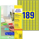 Snímat. etikety Avery,žluté,25,4 x 10 mm,3 780 ks