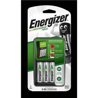 Nabíječka baterií "Maxi", AA tužková/AAA mikro, 4x2000 mAh AA, ENERGIZER