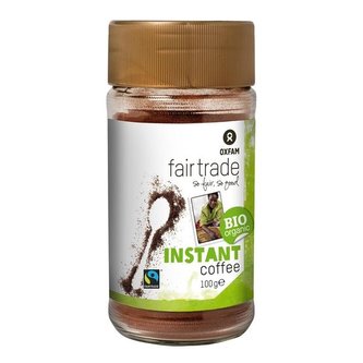 Instantní káva Oxfam - bio,Fairtrade, 100 g