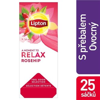 Bylinný čaj Lipton Relax - šípek, 25x 2,5 g
